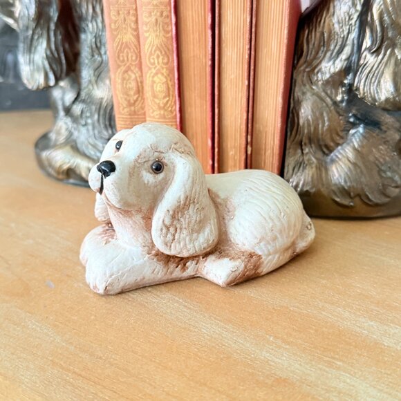 Vintgae Other - Vintage Porcelain Dog with Glass eyes